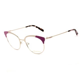 Emilio Pucci EP 5086 - Dourado/Rosa 028 52mm - Óculos de Grau