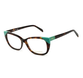 Emilio Pucci EP 5117 - Turtle/Verde 056 54mm - Óculos de Grau