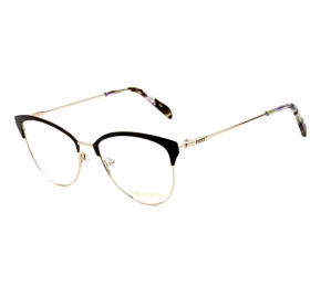 Emilio Pucci EP 5087 - Preto/Dourado 005 53mm - Óculos de Grau
