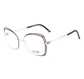 Silhouette 5550 JG - Roxo/Grafite 7000 53mm - Óculos de Grau