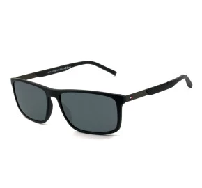 Tommy Hilfiger TH1675/S Preto Fosco/Cinza 003IR 59mm - Óculos de Sol