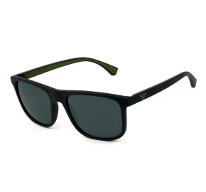 Emporio Armani EA 4129 Preto Fosco Cinza 5042/87 56mm - Óculos de Sol 