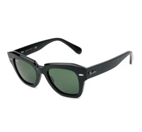 Ray Ban RB2186 State Street Preto/G15 901/31 49mm -