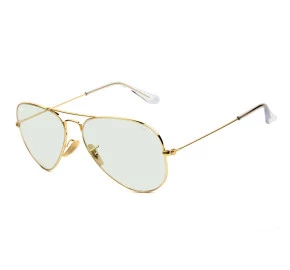 Ray Ban Clear Evolve RB3025 Dourado/Cinza 001/5F 62mm - Óculos de Sol
