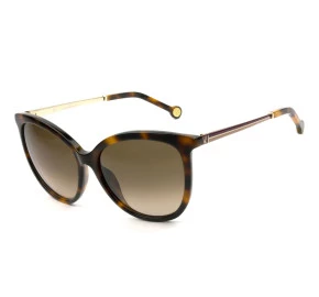 Carolina Herrera SHE798 - Turtle/Marrom Degradê 01AY 56mm - Óculos de Sol