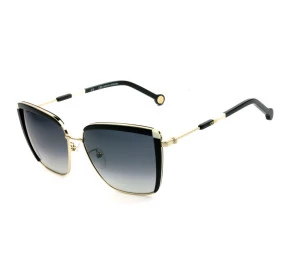 Carolina Herrera SHE148 - Preto Branco/Cinza Degradê 0300 57mm - Óculos de Sol