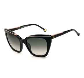 Carolina Herrera SHE832 - Preto Cinza Degradê 0700 54mm - Óculos de Sol