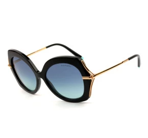 Tiffany & Co. TF4169 Preto Brilho/Azul Degradê 8001/9S 54mm - Óculos de Sol