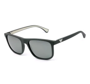 Emporio Armani EA 4129 Cinza Fosco Espelhado 5800/8G 56mm - Óculos de Sol 