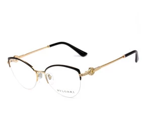Bvlgari 2217-B Preto 2033 52mm - Óculos de Grau