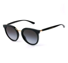 Dolce & Gabbana DG4371 Preto/Cinza5383/8G 52mm - Óculos de Sol