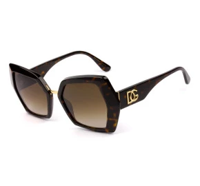 Dolce & Gabbana DG4377 Turtle/Marrom 502/13 54mm - Óculos de Sol