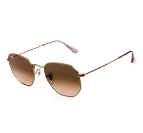Ray Ban Hexagonal RB3548NL Bronze/Marrom Degradê 9069A5/54mm - Óculos de Sol
