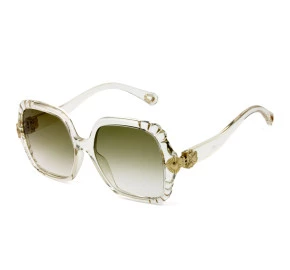 Chloe CE746S Transparente/Marrom Degradê 688 55mm - Óculos de Sol