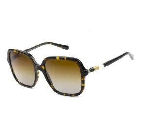 Bvlgari 8228-B Turtle/Marrom Degradê Polarizado 504/T5 57mm - Óculos de Sol 