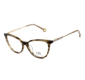 Carolina Herrera VHE817 Marrom 06YH 53mm - Óculos de Grau