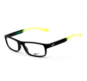 Nike Live Free 7090 Preto Fosco/Verde 012 53mm - Óculos de Grau