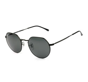 Ray Ban Jack RB3565L Preto/Cinza Polarizado 002/48 53mm - Óculos de Sol