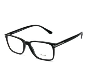 Prada VPR014W Preto Brilho 1AB-1O1 56mm - Óculos de Grau