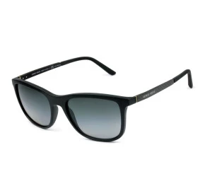 Giorgio Armani  AR8087 Preto Fosco/Cinza Degradê Polarizado 5042/T3 56mm - Óculos de Sol