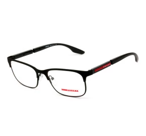 Prada Linea Rossa VPS52N Preto Fosco DG0-1O1 55mm - Óculos de Grau