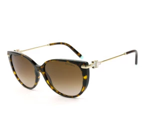 Tiffany & Co. TF4178 Turtle /Marrom Degradê 8015/3B 57mm - Óculos de Sol