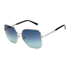 Tiffany & Co. TF3078-B Prata/Azul Degradê 6105/9S 60mm - Óculos de Sol