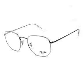 Ray Ban Hexagonal RB6448L Grafite 2502 54mm - Óculos de Grau