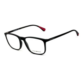 Emporio Armani EA3177 Preto Fosco 5042 55mm - Óculos de Grau 