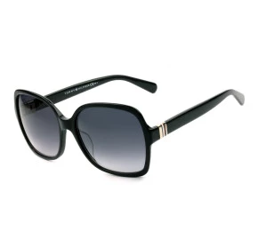 Tommy Hilfiger TH1765/S Preto/Cinza Degradê 8079O 58mm - Óculos de Sol