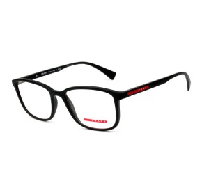 Prada Linea Rossa VPS04L Preto Fosco DG0-1O1 55mm - Óculos de grau