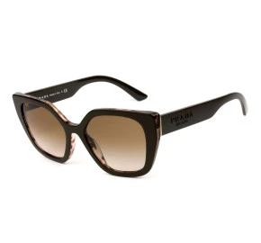 Prada SPR24X - Marrom/Marrom Degradê ROL-0A6 52mm - Óculos de Sol