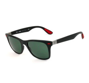 Ray Ban Ferrari RB4195-M Preto Fosco/G15 F602/71 52mm - Óculos de Sol 