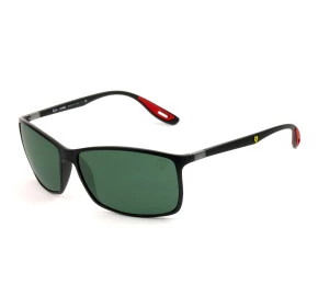 Ray Ban Lite Force Ferrari RB4179-M Preto Fosco/G15 F602/71 60mm - Óculos de Sol