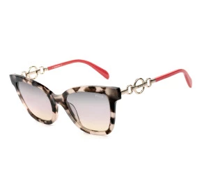 Emilio Pucci EP158 - Mesclado/Coral/Marrom Degradê 55B 54mm - Óculos de Sol