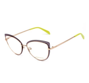Emilio Pucci EP 5143 Dourado/ Azul Translucido 080 55mm - Óculos de Grau