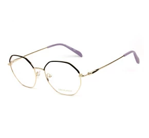 Emilio Pucci EP 5169 Dourado/Preto 032 54mm - Óculos de Grau