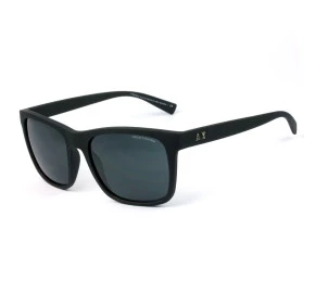 Armani Exchange AX4063SL Preto Fosco/Cinza 818287 57mm - Óculos de Sol 
