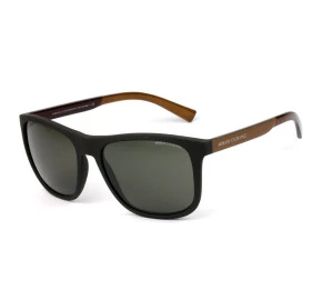 Armani Exchange AX4049SL Marrom Fosco/Marrom 806273 57mm - Óculos de Sol