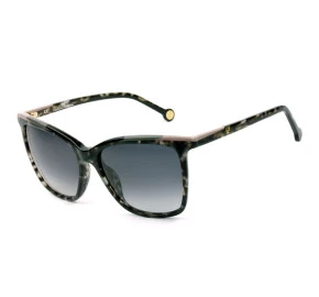 Carolina Herrera SHE826 - Turtle Cinza/Cinza Degradê 096N 55mm - Óculos de Sol