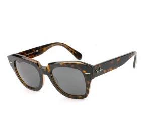 Ray Ban RB2186 State Street Turtle/Cinza 1292/B1 52mm - Óculos de Sol 