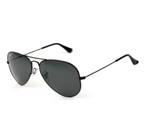 Ray Ban Aviador RB3025 - Preto Polarizado 002/48 58mm - Óculos de Sol