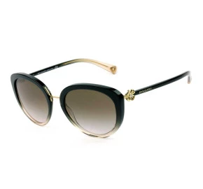 Bvlgari 8226-B Preto Marrom Degradê 5450/3B 54mm - Óculos de Sol