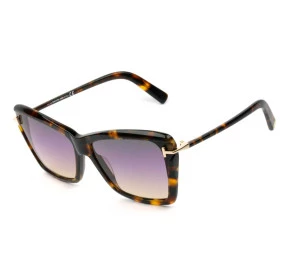 Tom Ford Leah TF849 Turtle/Violeta Degradê 55B 64mm - Óculos de Sol