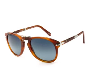 Persol Steve McQueen 714-S-M Turtle/Azul Degradê Polarizado 96/53 54mm - Óculos de Sol