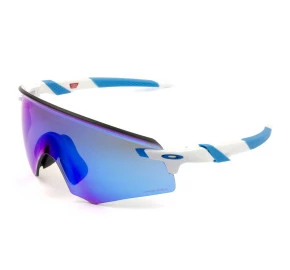 Oakley Encoder OO9471 - Branco Brilho/Prizm Sapphire Semi-Espelhado 05 36mm - Óculos de Sol