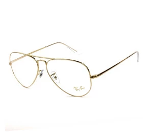 Ray Ban Aviador RB6489 Dourado 3086 58mm Médio - Óculos de Grau 