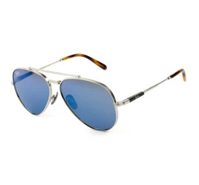 Ray Ban Titanium RB8225 Azul/Prata 3139O4 62mm Grande - Óculos de Sol