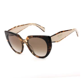 Prada SPR14W Turtle/Nude /Marrom Degradê 01R-0A6 52mm - Óculos de Sol