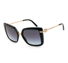 Tiffany & Co. TF4185 Preto Brilho/Cinza Degradê 8001/3C 54mm - Óculos de Sol